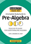 Cover: Barron's Math 360: A Complete Study Guide to Pre-Algebra with Online Practice - Kaplan Publishing