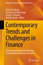 Cover: Contemporary Trends and Challenges in Finance - Springer