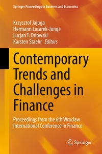 Enlarge image Cover: Contemporary Trends and Challenges in Finance - Springer