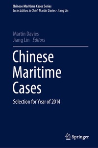 Abbildung von: Chinese Maritime Cases - Springer