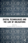 Bild: Digital Technologies and the Law of Obligations - Routledge