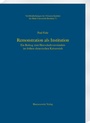 Cover: Remonstration als Institution - Harrassowitz Verlag