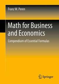 Enlarge image Cover: Math for Business and Economics - Springer