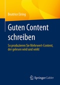Cover: Guten Content schreiben - Springer Gabler
