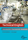 Cover: L&ouml;sungen Arbeitsbl&auml;tter Technical English Chemietechnik, Pharmatechnik, Biotechn - Europa-Lehrmittel