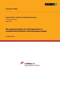 Cover: Die Angemessenheit von Vertragsstrafen in wettbewerbsrechtlichen Unterlassungsvertraegen - GRIN Verlag