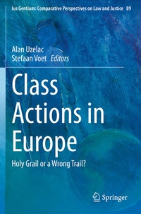 Abbildung von: Class Actions in Europe - Springer