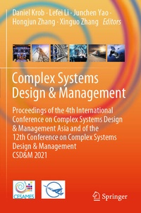 Enlarge image Cover: Complex Systems Design & Management - Springer