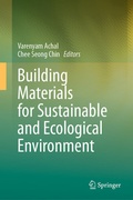 Cover: Building Materials for Sustainable and Ecological Environment - Springer