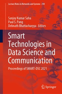 Enlarge image Cover: Smart Technologies in Data Science and Communication - Springer
