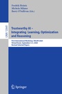 Cover: Trustworthy AI - Integrating Learning, Optimization and Reasoning - Springer