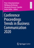Cover: Conference Proceedings Trends in Business Communication 2020 - Springer Gabler