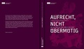 Cover: Aufrecht, nicht &uuml;berm&uuml;tig - Stadt M&ouml;nchengladbach. Mus. Schlo&szlig; Rheydt