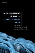 Cover: Measurement Error in Longitudinal Data - OUP eBook
