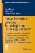 Cover: Human Interaction, Emerging Technologies and Future Applications IV - Springer