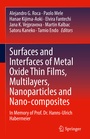 Cover: Surfaces and Interfaces of Metal Oxide Thin Films, Multilayers, Nanoparticles and Nano-composites - Springer