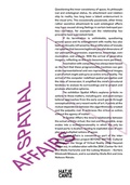 Cover: Spatial Affairs - Hatje Cantz Verlag