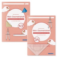 Abbildung von: Mein Geometrieheft 1/2 und 3/4 im Set - Sternchenverlag