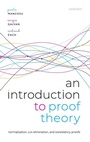 Cover: An Introduction to Proof Theory - Oxford University Press