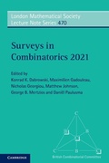 Cover: Surveys in Combinatorics 2021 - Cambridge University Press