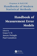 Cover: Handbook of Measurement Error Models - CRC Press