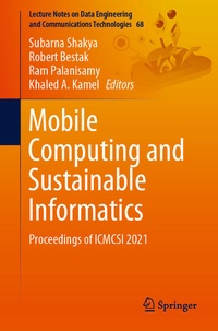 Enlarge image Cover: Mobile Computing and Sustainable Informatics - Springer