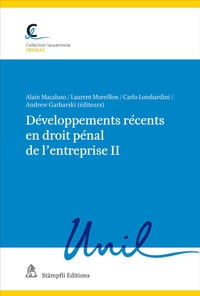 Abbildung von: Développements récents en droit pénal de l'entreprise II - Stämpfli Verlag