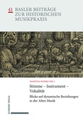 Cover: Stimme - Instrument - Vokalit&auml;t - Schwabe Verlagsgruppe AG Schwabe Verlag