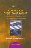 Cover: Corrosion Resistance Tables - CRC Press