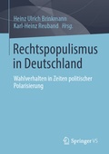 Cover: Rechtspopulismus in Deutschland - Springer VS