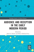 Cover: Audience and Reception in the Early Modern Period - Routledge
