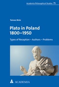 Cover: Plato in Poland 1800-1950 - academia
