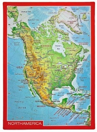 Abbildung von: Reliefpostkarte Nordamerika - georelief Vertriebs GbR