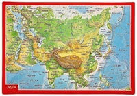 Abbildung von: Reliefpostkarte Asien - georelief Vertriebs GbR