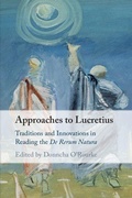 Cover: Approaches to Lucretius - Cambridge University Press