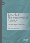 Cover: Towards a Phenomenological Axiology - Palgrave Macmillan