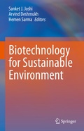Cover: Biotechnology for Sustainable Environment - Springer