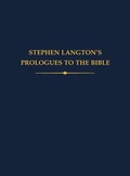 Cover: Stephen Langton's Prologues to the Bible - Oxford University Press