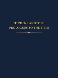 Enlarge image Cover: Stephen Langton's Prologues to the Bible - Oxford University Press