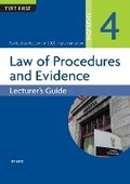 Abbildung von: Law of Procedures & Evidence NQF4 Lecturer's Guide - Macmillan Education South Africa