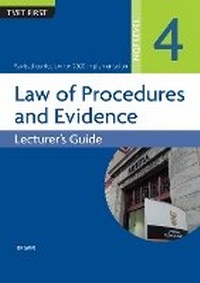 Abbildung von: Law of Procedures & Evidence NQF4 Lecturer's Guide - Macmillan Education South Africa