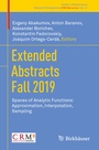 Cover: Extended Abstracts Fall 2019 - Birkh&auml;user