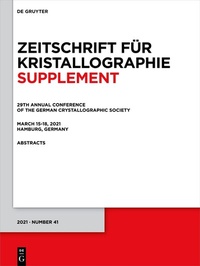 Abbildung von: 29th Annual Conference of the German Crystallographic Society, March 15-18, 2021, Hamburg, Germany - De Gruyter