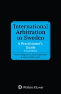 Cover: International Arbitration in Sweden - Kluwer Law International