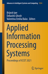 Enlarge image Cover: Applied Information Processing Systems - Springer