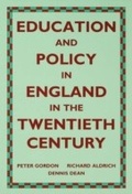 Cover: Education and Policy in England in the Twentieth Century - Routledge