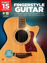Enlarge image Cover: First 15 Lessons - Fingerstyle Guitar - Hal Leonard Corporation