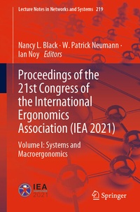 Abbildung von: Proceedings of the 21st Congress of the International Ergonomics Association (IEA 2021) - Springer