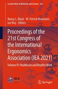 Abbildung von: Proceedings of the 21st Congress of the International Ergonomics Association (IEA 2021) - Springer