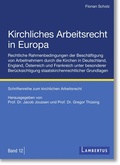 Cover: Kirchliches Arbeitsrecht in Europa - Lambertus